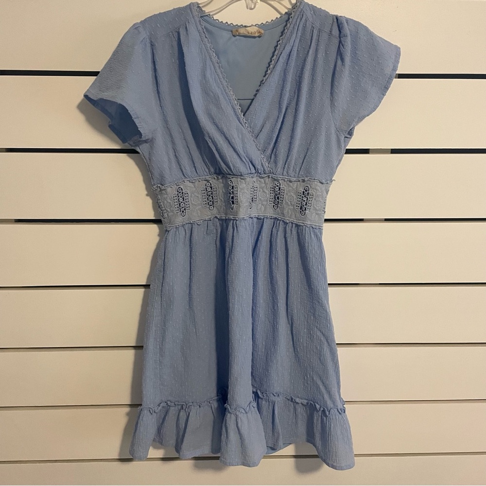 Light blue altered state mini dress ￼ - Picture 3 of 7